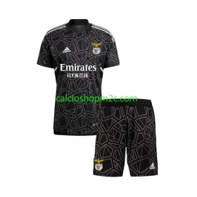 Benfica Portiere Bambino Maglia Trasferta 2022/2023 Manica Corta (+ Pantaloncini)